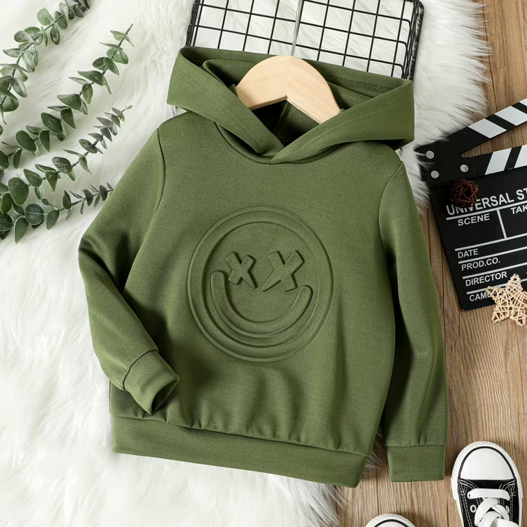 PatPat Toddler Boy and Girl Hoodie Sweatshirts Long Sleeve Solid Color Girls Hoodies | Walmart (US)