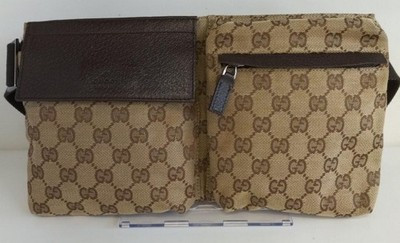 Gucci Body Bag Waist Bag Pouch 28566 GG Canvas Leather Beige Women's Auth | eBay US