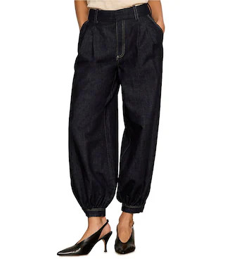 Sanctuary Balloon Leg Semi High-Rise Tencel Denim Trouser Pants -  26 | Dillard's