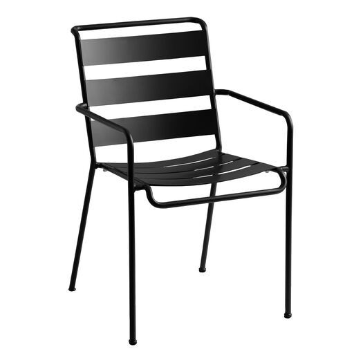 Monteria II Steel Outdoor Patio Stacking Dining Armchair Set of 2 by World Market | World Market