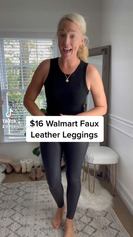 Walmart faux leather leggings 

#LTKSeasonal #LTKsalealert #LTKstyletip