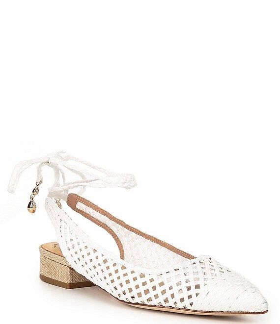 Antonio Melanix Jennifer Sumko Newport Woven Lace-Up Dress Flats | Dillard's