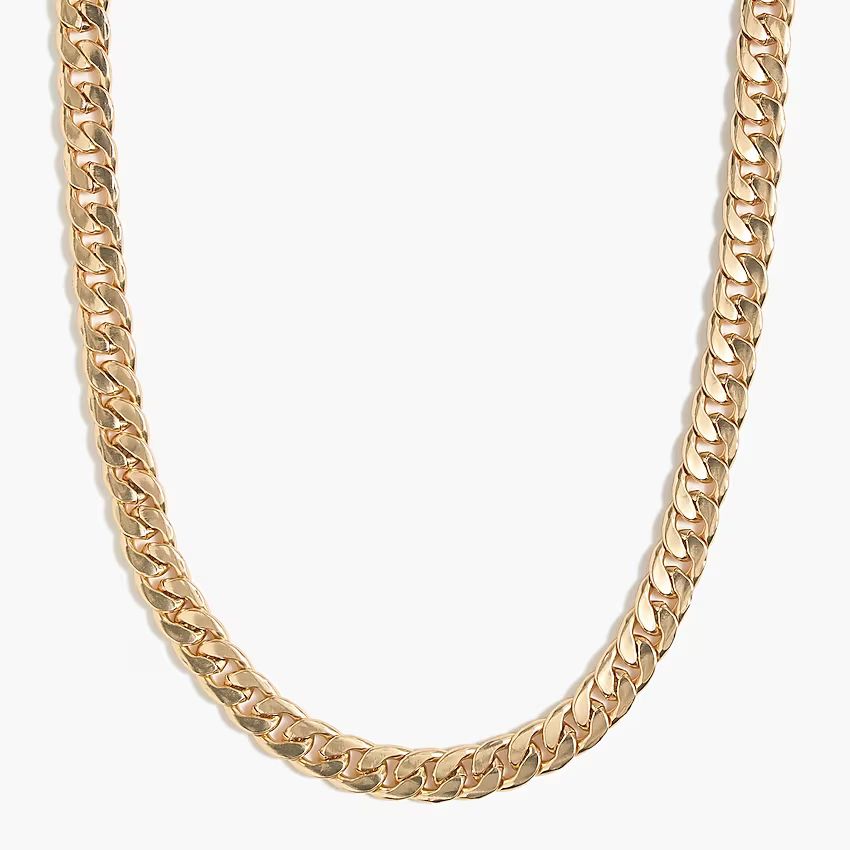 Curb chain gold necklace | J.Crew Factory