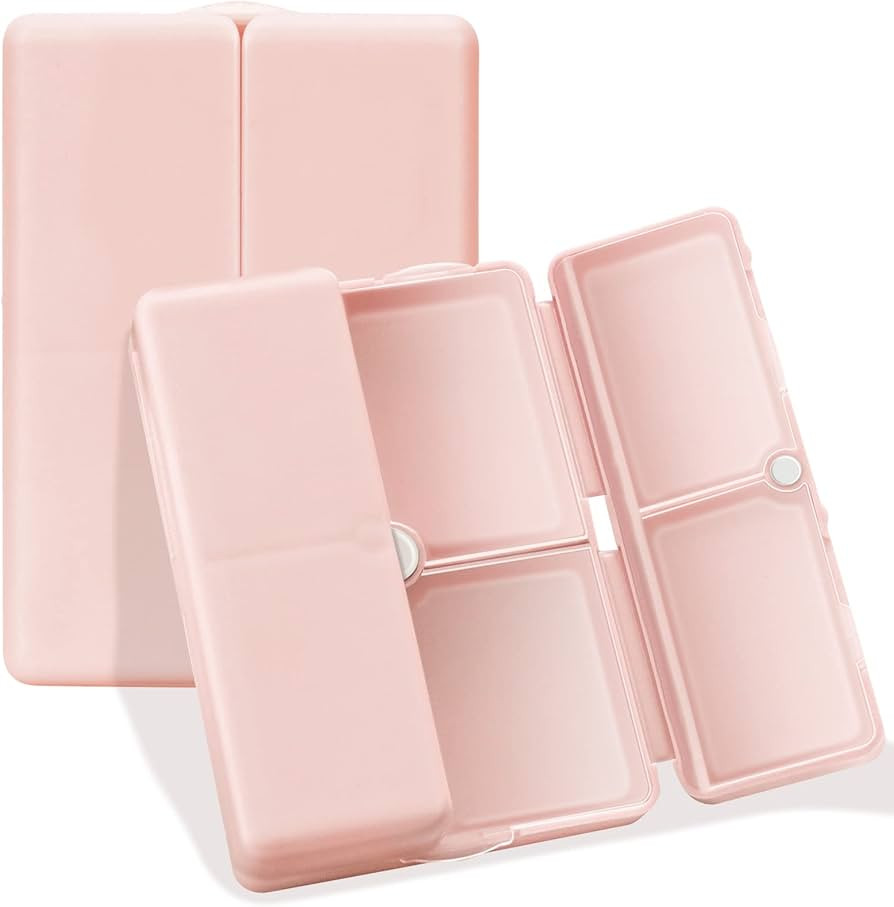 FYY Daily Pill Organizer, 7 Compartments Portable Travel Pill Case [Folding Design]Pill Box for P... | Amazon (US)