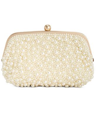 I.N.C. International Concepts All Over Pearl Pouch Clutch, Created for Macy's - Macy's | Macy's