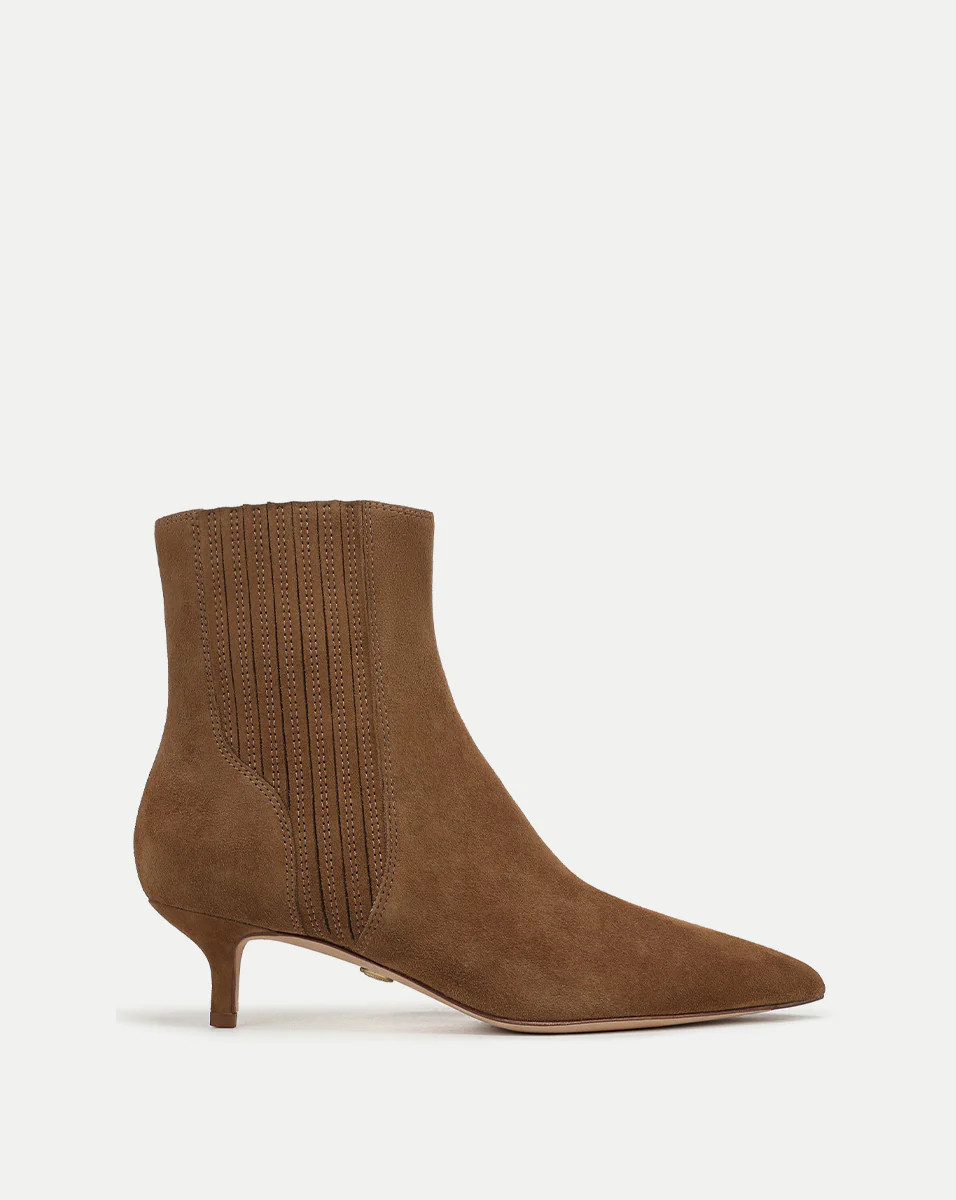 Veronica Beard Lisa Kitten-Heel Ankle Boot Hazelwood | Veronica Beard