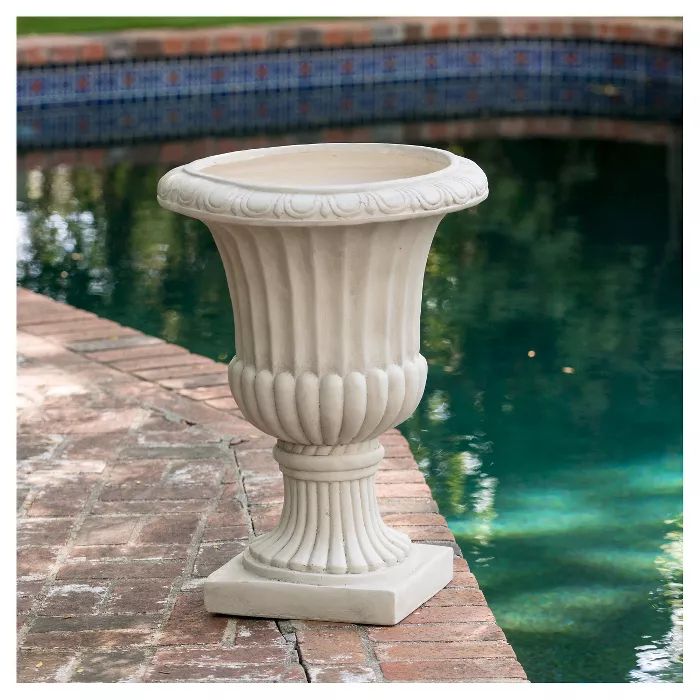 26" Italian Cast Stone Patio Urn - Christopher Knight Home | Target