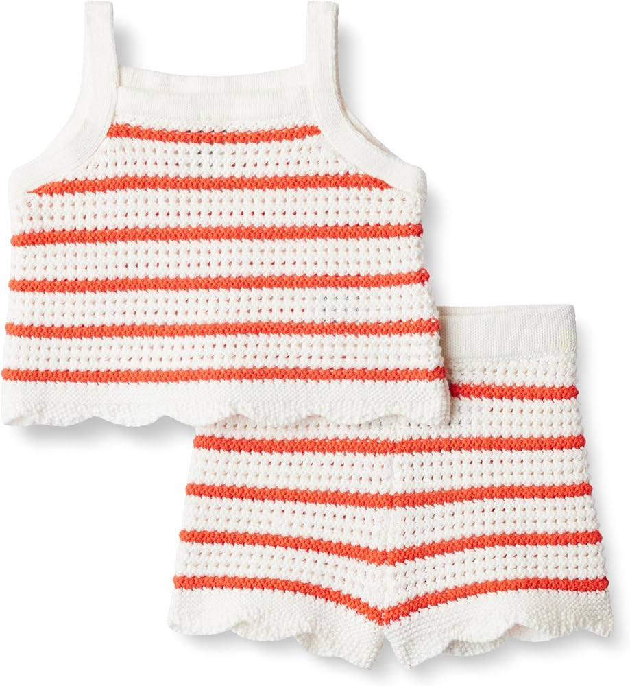 Amazon.com: Amazon Essentials x Sofia Grainge Toddler Girls' Mommy & Me Cotton Crochet Sweaters &... | Amazon (US)