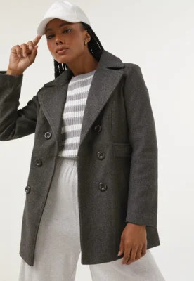 Casaco Facinelli by MOONCITY Ombreiras Cinza | Dafiti (BR)