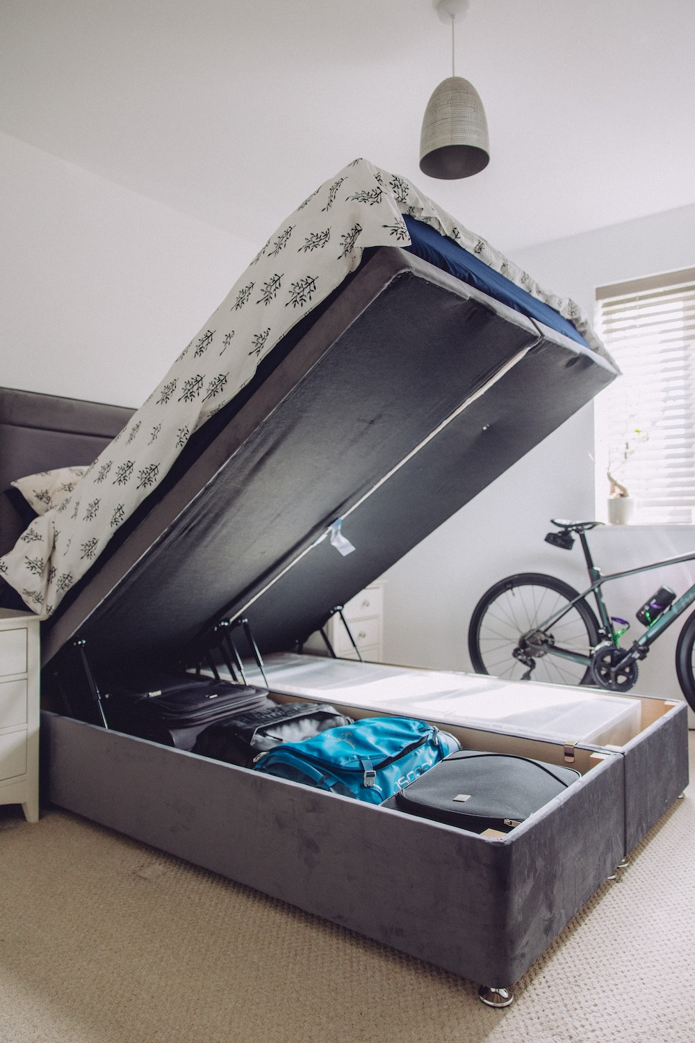 Bed, ottoman bed, storage, bedroom storage, double bed, headboard, grey bed, mattress, duvet cover, duvet set, sheet, fitted sheet, pillow cases

#LTKhome #LTKuk