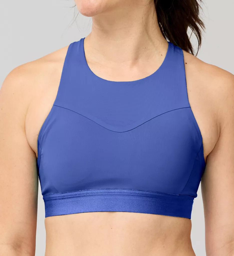 Brooks Women's Drive 3 Pocket Sports Bra in Bluebell | Size: 38DD/E | HerRoom.com | HerRoom