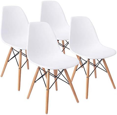 Furmax Pre Assembled Modern Style Dining Chair Mid Century Modern DSW Chair, Shell Lounge Plastic... | Amazon (US)