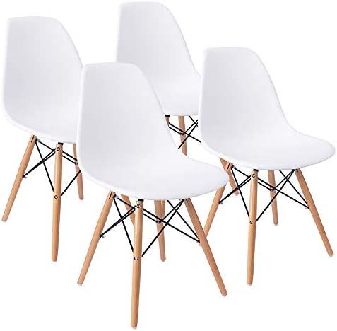Furmax Pre Assembled Modern Style Dining Chair Mid Century Modern DSW Chair, Shell Lounge Plastic Ch | Amazon (US)