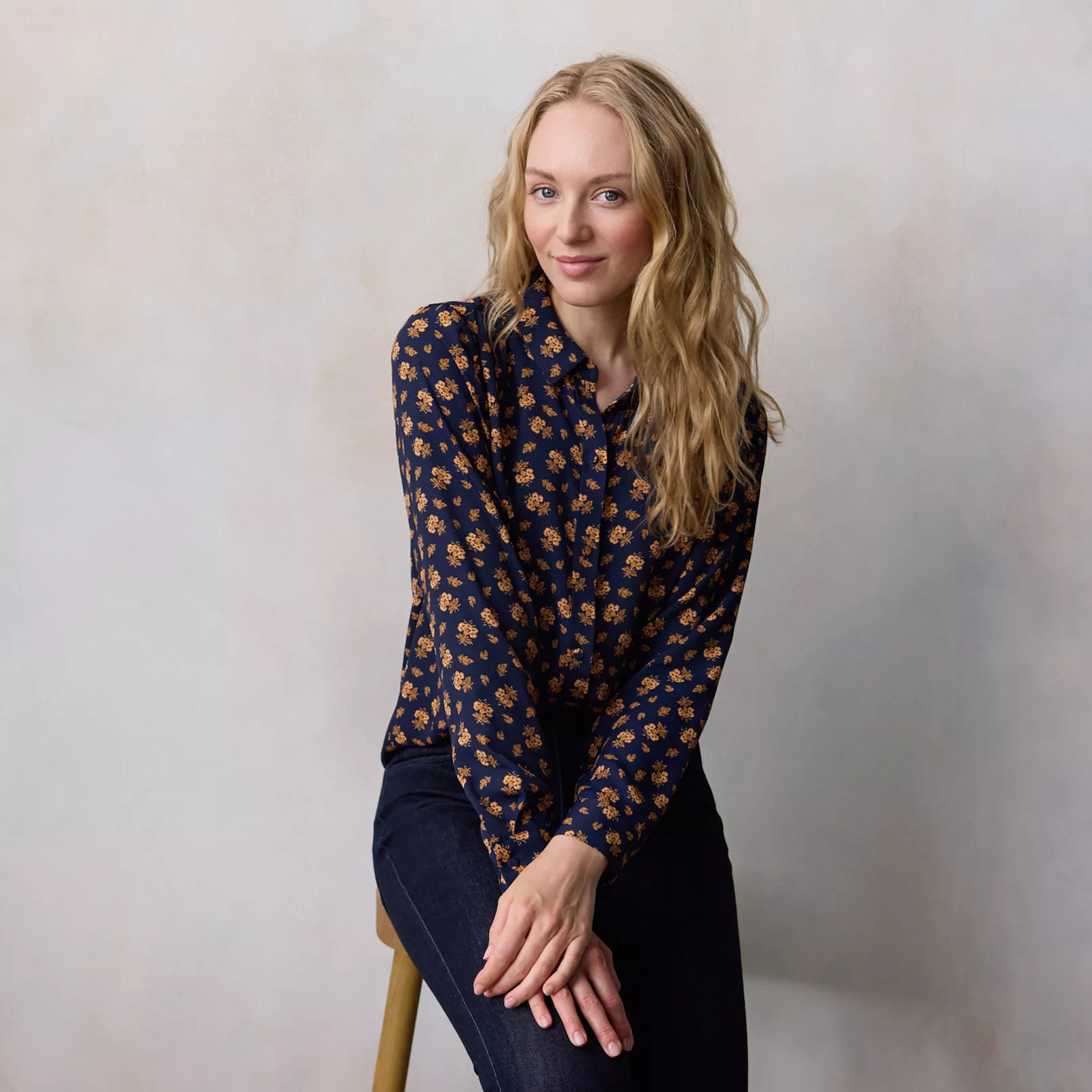 Petite LC Lauren Conrad Button Front Shirt | Kohl's