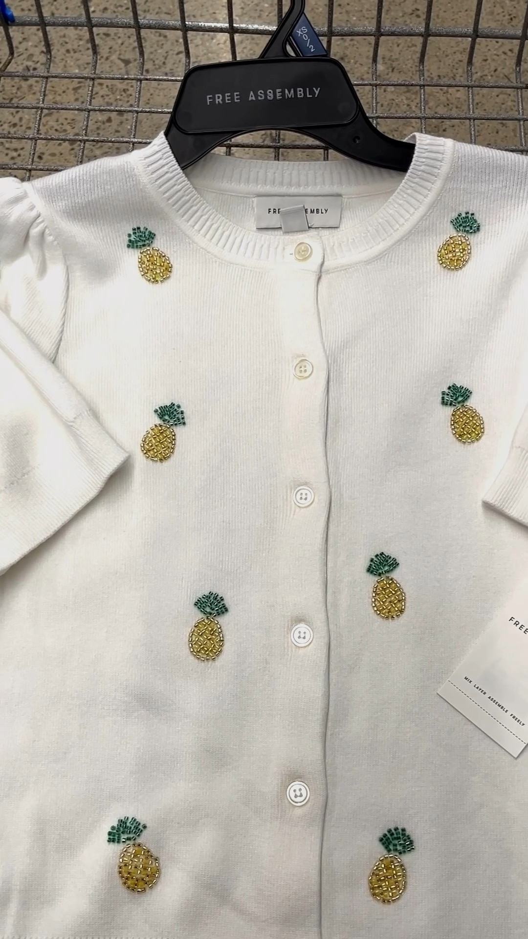 Trending now!

Another fruit themed item at Walmart - this is a white pineapple cardigan.

Bachelorette party outfits, bachelorette accessories, vacation packing, resort wear 2026, beach vacation, resort wear, summer clothing, white clothing, destination wedding, beach wedding, honeymoon packing.

#LTKWedding #LTKTravel #LTKSeasonal