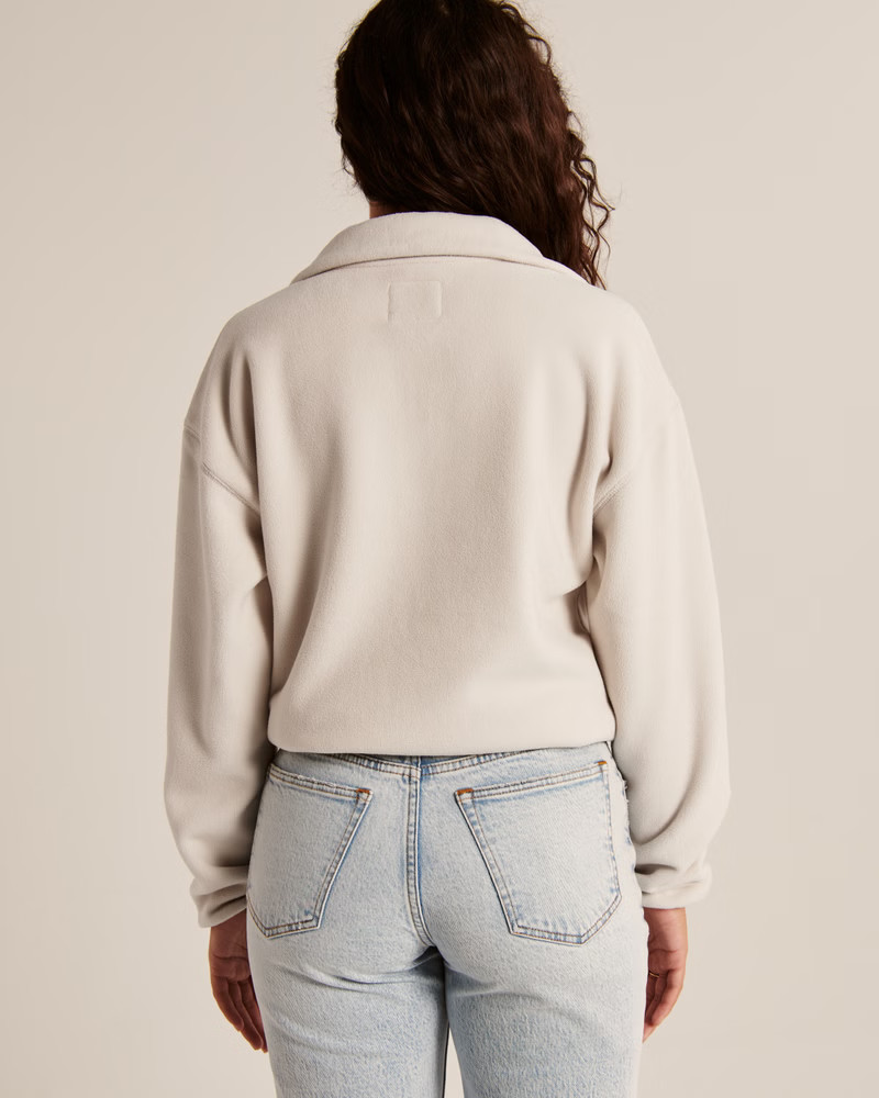 Cinched Half-Zip Sweatshirt | Abercrombie & Fitch (US)