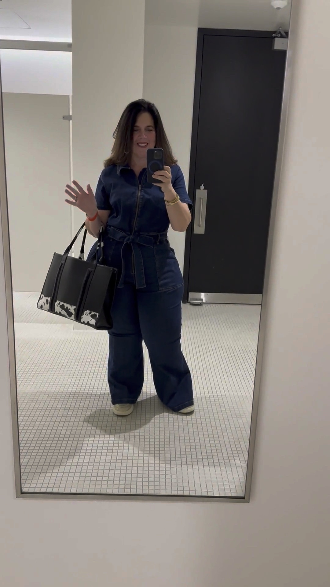 What can I say? 🤷🏻‍♀️

Jumpsuits forever!!👏

Denim for the win. Look at this cute belt and flair legs, too.💙

You know I love these comfy Gold platform sneakers and this cow print tote adds some function & kitsch.👟🐄

Great pieces for a gift and yourself!🎁

#LTKGiftGuide #LTKFindsUnder100 #LTKMidsize