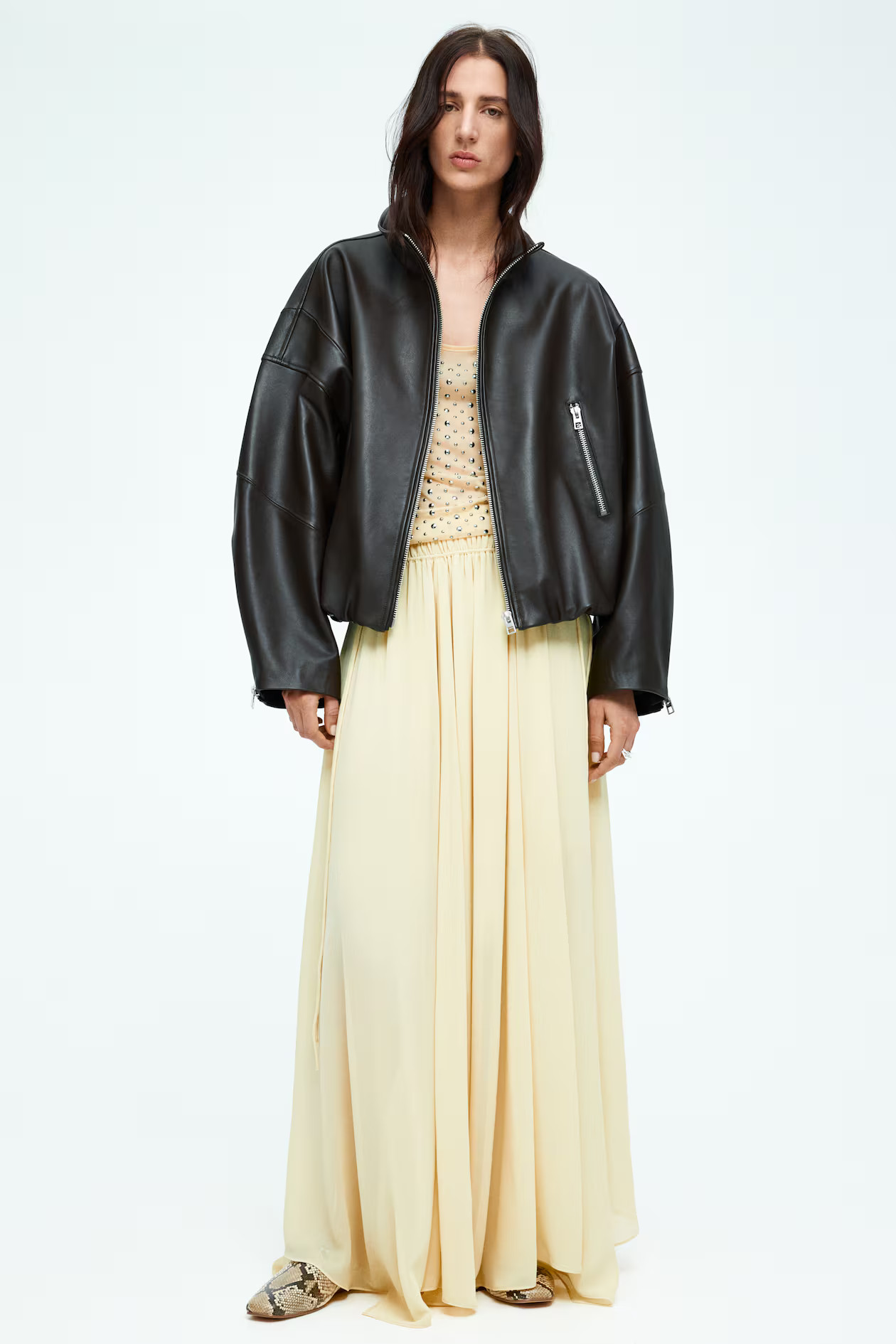 Circular chiffon skirt | H&M (UK, MY, IN, SG, PH, TW, HK)