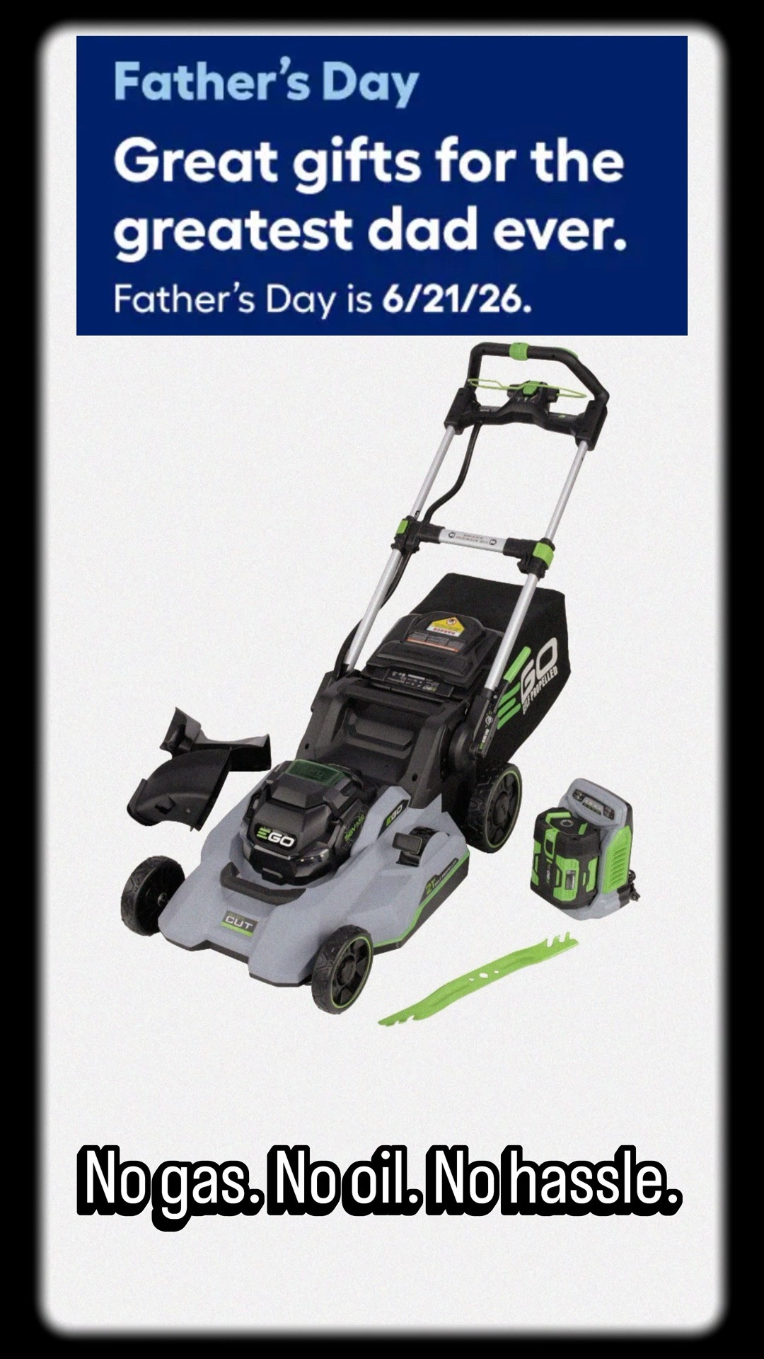 The Father’s Day gift he’ll actually use 💚 This self-propelled EGO mower is compact, powerful, and built for real yard work. #fathersday #mower @Lowe's

#LTKMens #LTKHome #LTKSaleAlert