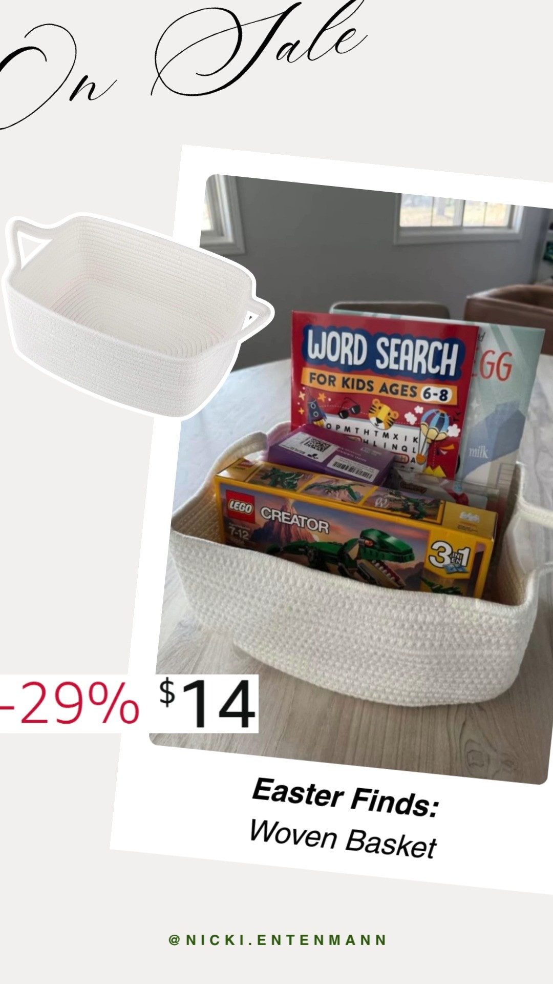 This woven basket is Easter‑ready with rustic charm, perfect for holding colorful eggs, treats, or spring blooms. It adds cheerful texture to any celebration and keeps things beautifully gathered 🧺🌸🥚

#wovenbasket #easterbasket #homedecor #storageideas #organization #interiordesign #basketstyle #cozyhome #homefinds #decorinspo #springdecor 

 #LTKFestival #LTKHome #LTKKids