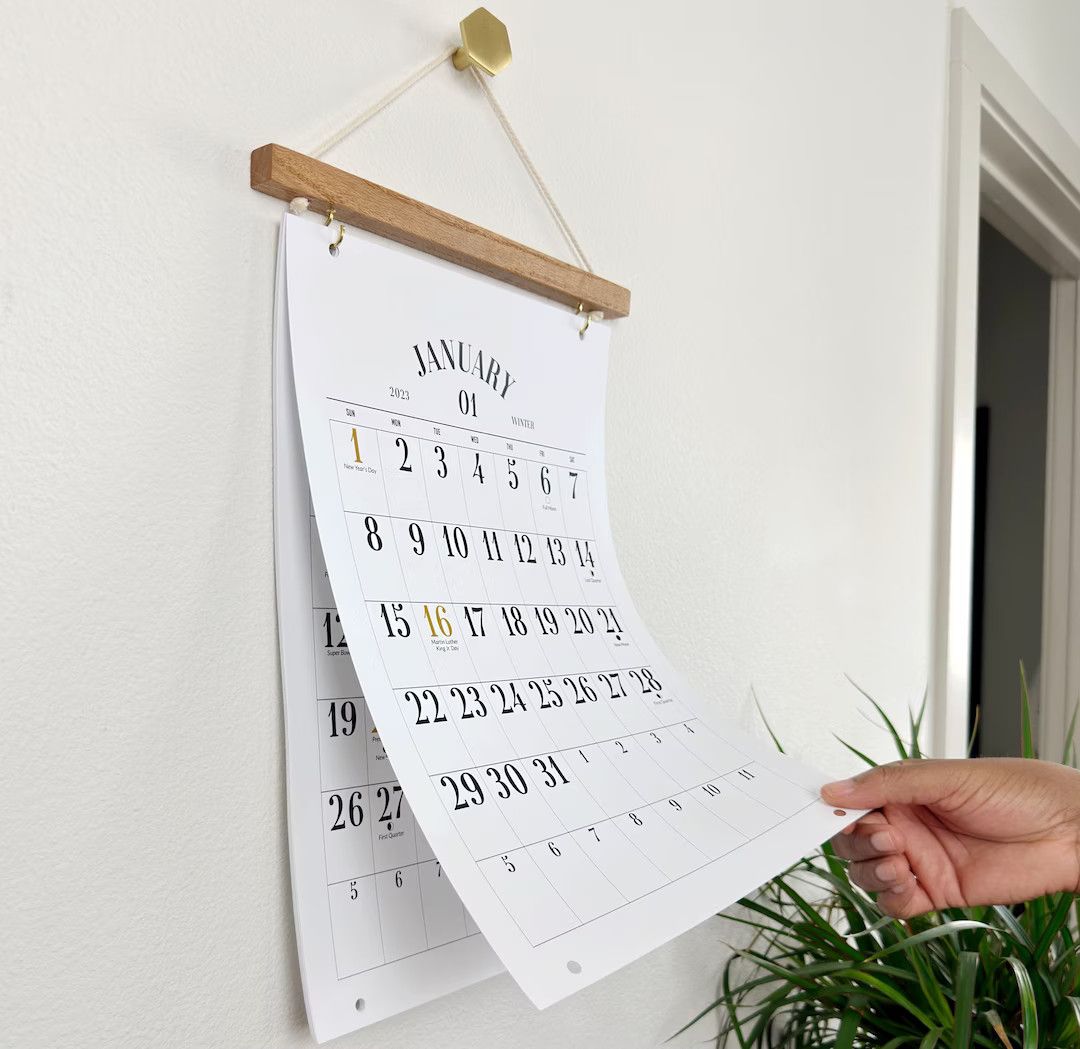 LARGE 2023 WALL Calendar, Simple Calendar, Large Dates, Minimal Wall Calendar 11x17 | Etsy (US)
