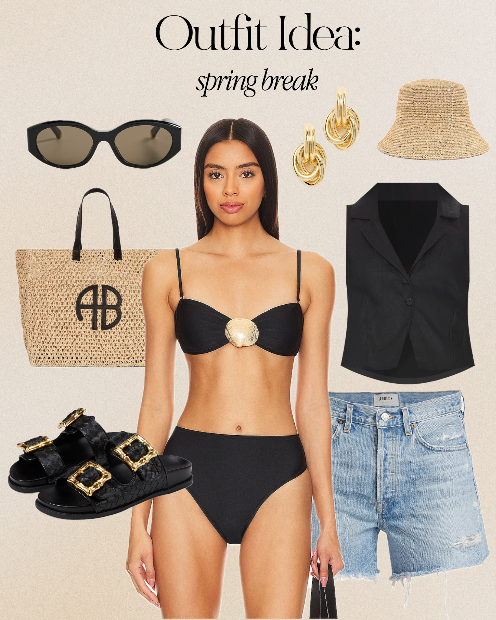 Spring Break Outfit Idea🖤✨

#LTKswim #LTKstyletip
