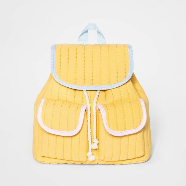 Kids&#39; Quilted Backpack - Cat &#38; Jack&#8482; Yellow | Target