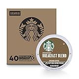Starbucks Medium Roast K-Cup Coffee Pods, Breakfast Blend for Keurig Brewers, 40 Count | Amazon (US)