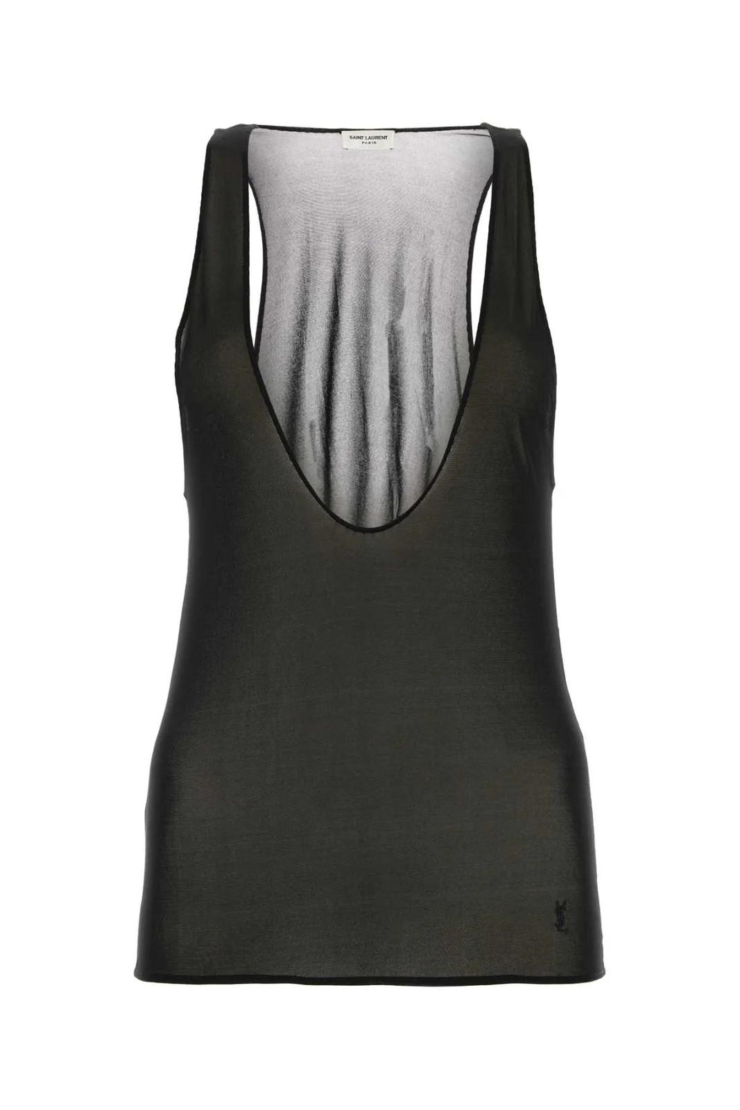 Saint Laurent V-Neck Sleeveless Tank Top | Cettire Global