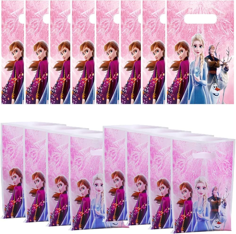 30pcs party gift bags for Frozen pink girl Party decorations, themed party supplies | Amazon (US)