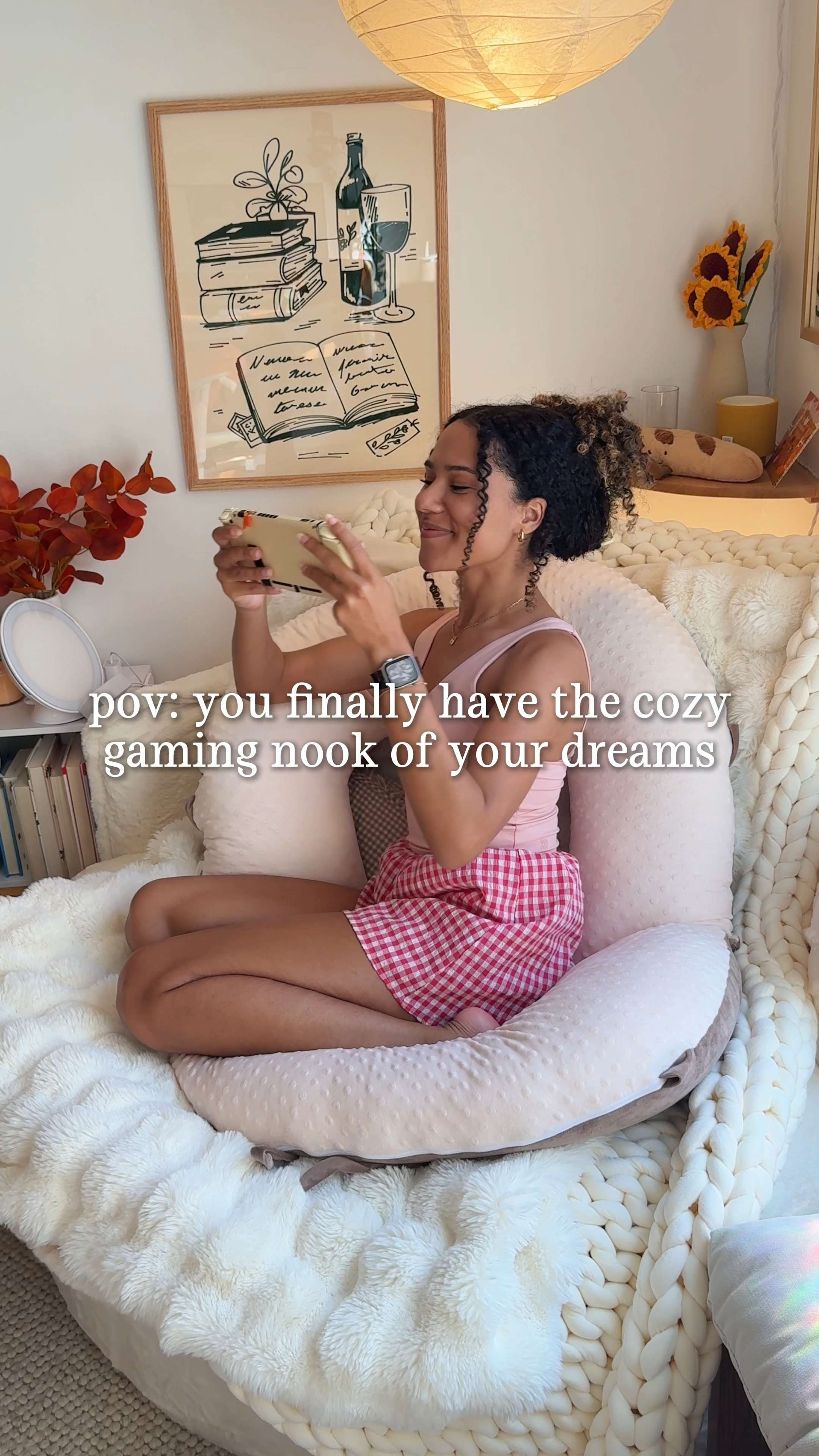 having my own little cozy hobby/reading space is everything lol 📖🕯🤎 

 #LTKselfcare #LTKSeasonal #LTKHome