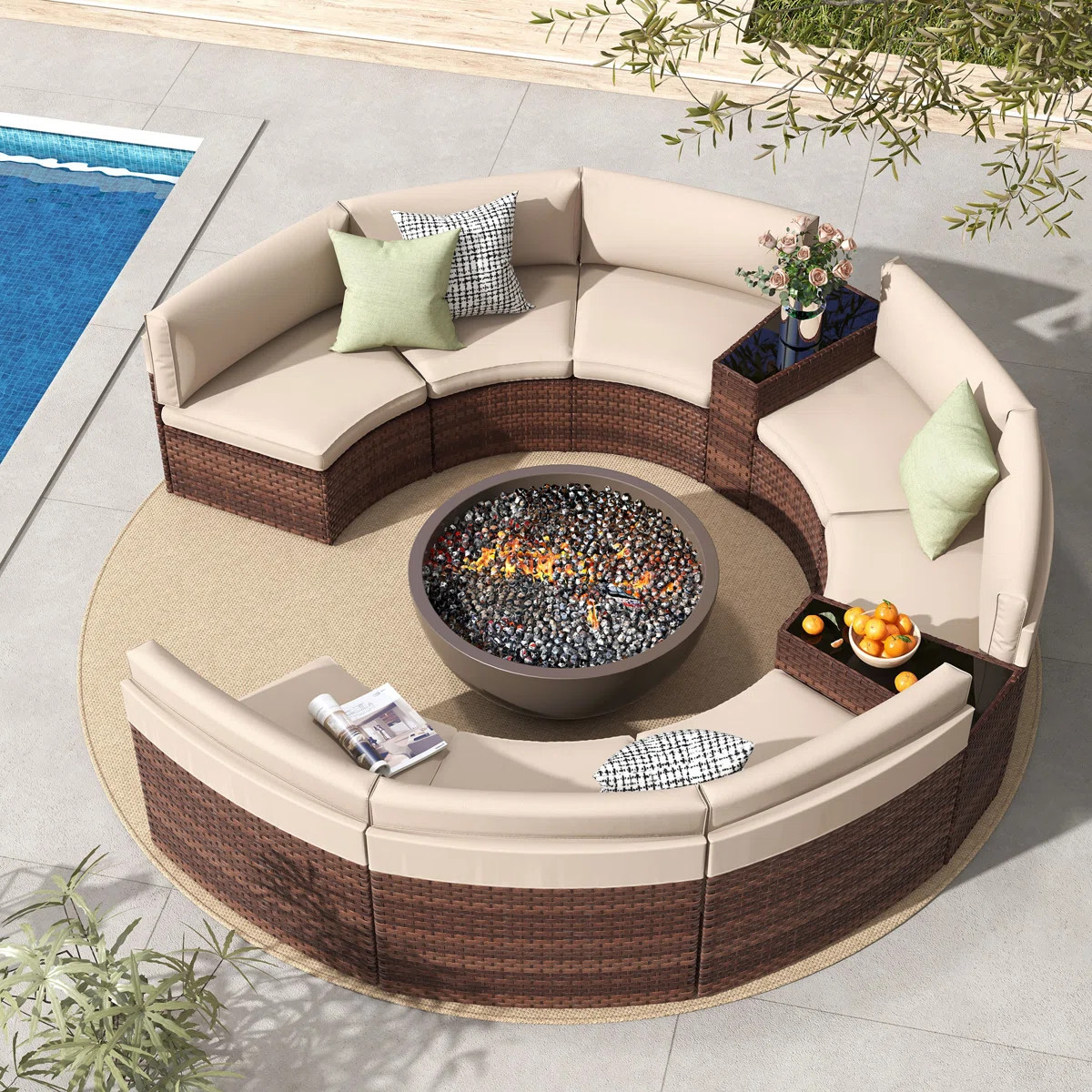 8 - Person Seating Group With Cushions | Wayfair North America