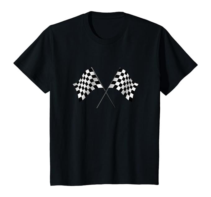 Checkered Flags Start Finish Race T-Shirt | Amazon (US)