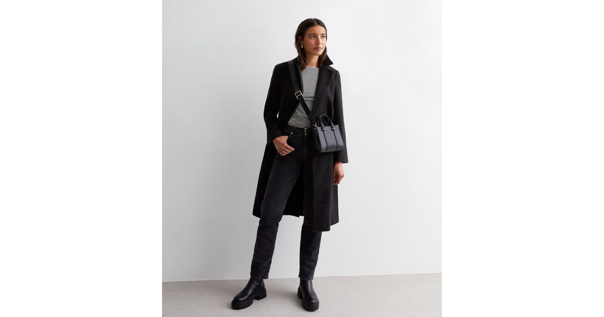 Black Longline Formal Coat
						
						Add to Saved Items
						Remove from Saved Items | New Look (UK)