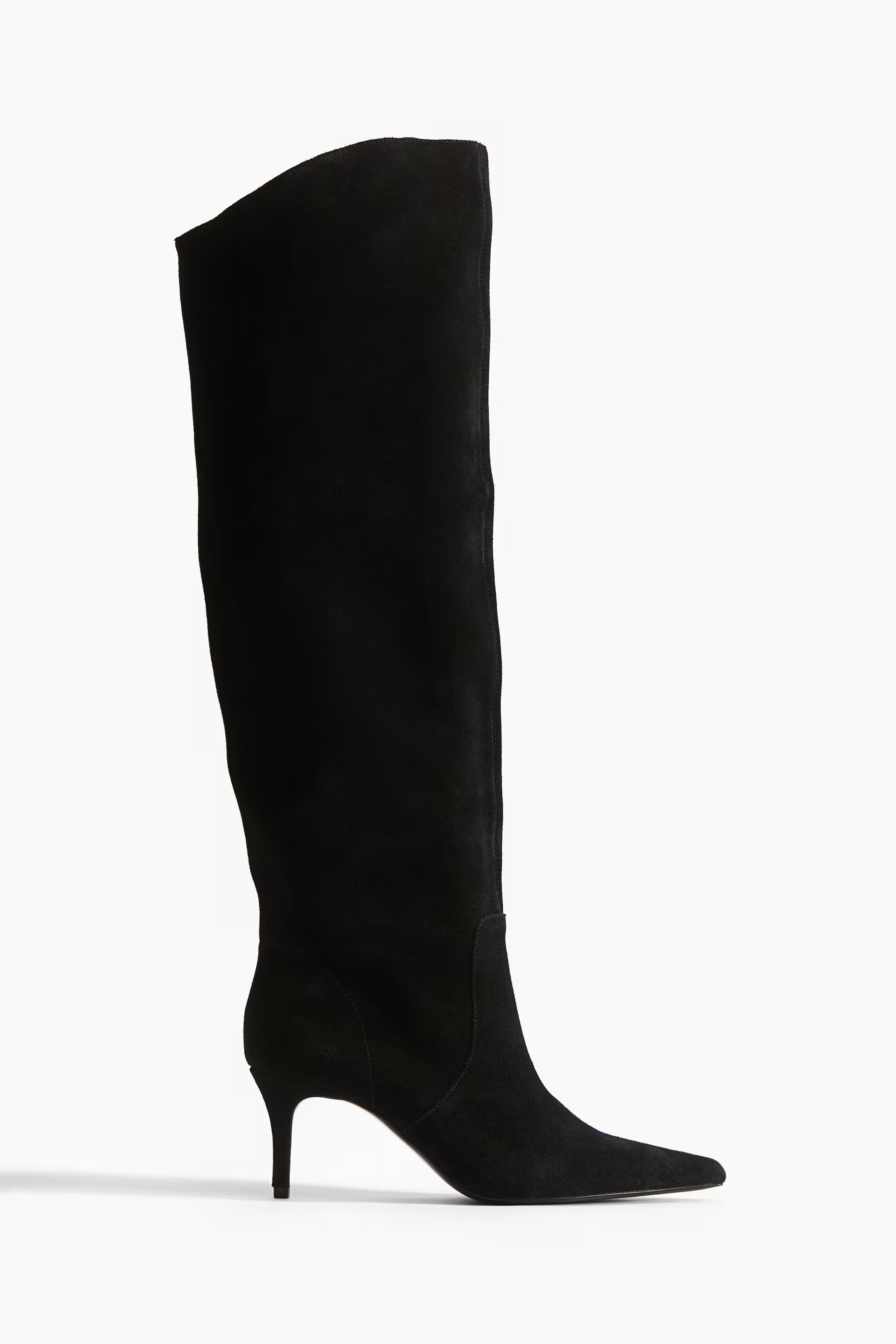 Knee-high suede boots | H&M (UK, MY, IN, SG, PH, TW, HK)