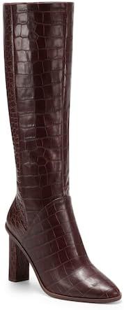 Vince Camuto Phranzie Redwood Leather Pointed Toe Tall Fashion Knee High Boot | Amazon (US)