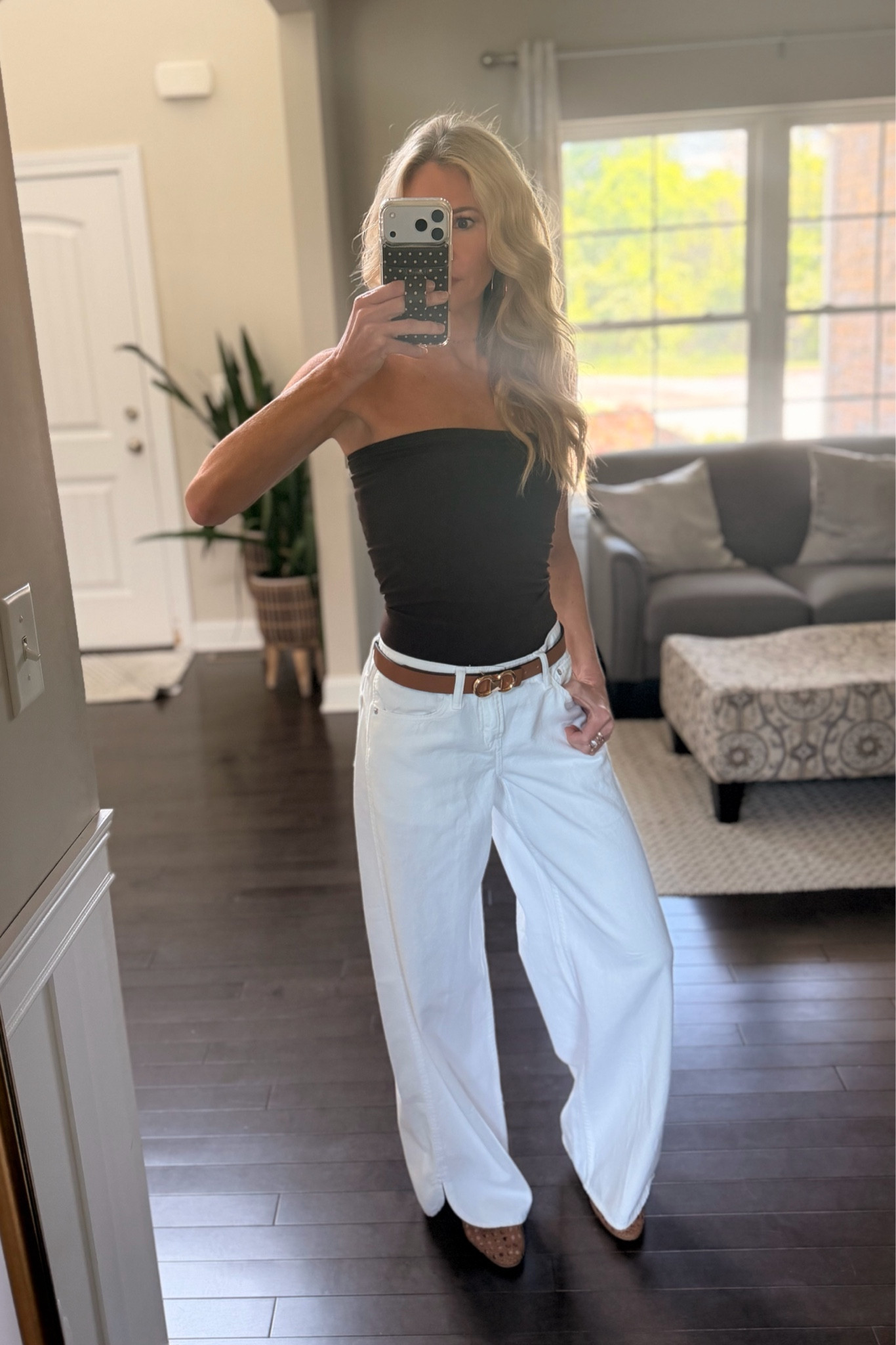 Effortless outfit idea for everyday style 🤍
Loving this strapless top + wide leg white pants combo — it’s minimal, elevated, and works for everything from casual days to dinner out.

If you’re building a neutral wardrobe or looking for easy outfit inspiration, this is one of those go-to looks you’ll keep reaching for.

#outfitinspo #everydaystyle #neutralstyle #widelegpants #summeroutfits #effortlessstyle #ootdideas #minimalstyle #capsulewardrobe #casualchic 

#LTKMothersDay #LTKootd #LTKSaleAlert