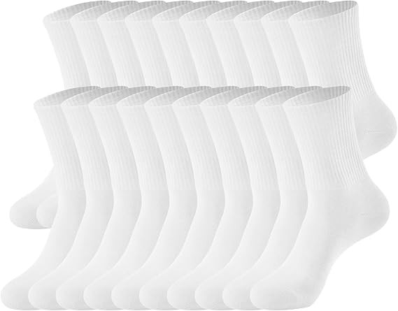 J-BOX Women Cotton Crew Socks - Breathable Thin Dress Socks for Business & Casual, Soft Comfort A... | Amazon (US)