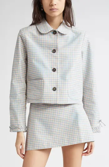 Sandy Liang Karube Gingham Jacket | Nordstrom | Nordstrom