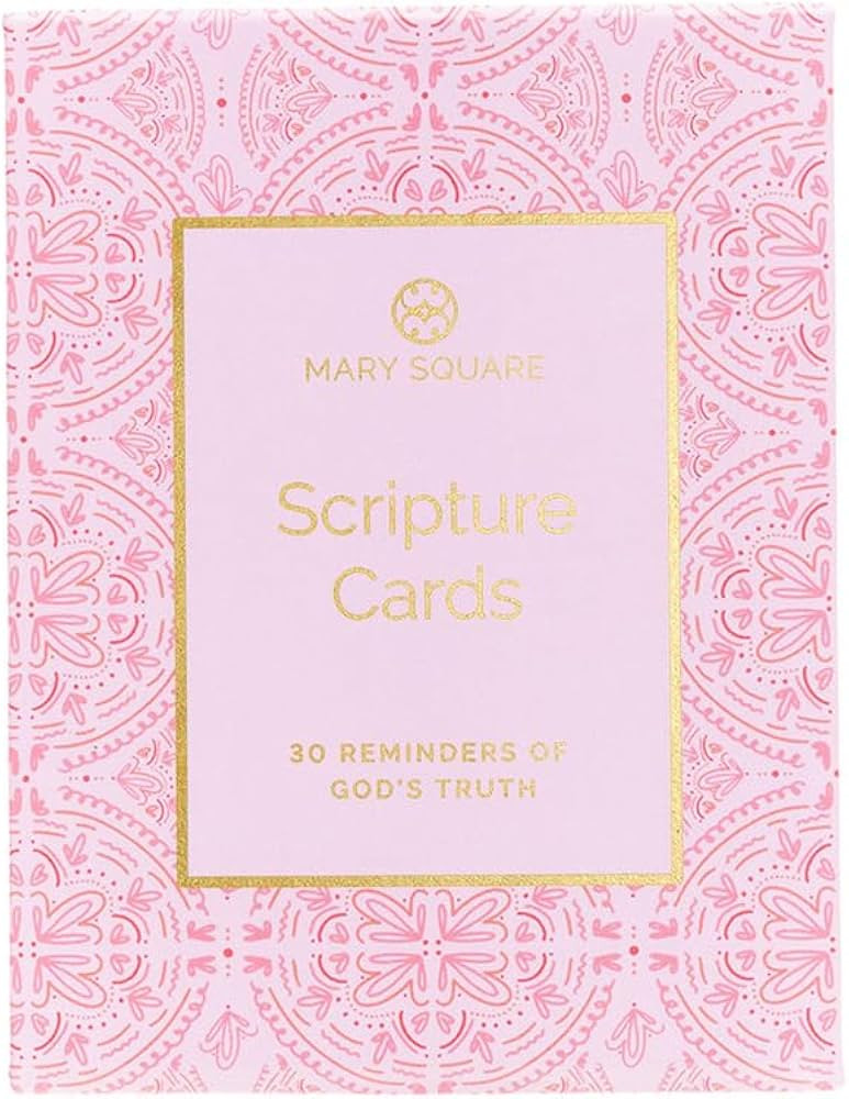 Mary Square 30 Reminders of God's Truth 4.7 x 3.5 Inch Cardstock 30 Scripture Cards | Amazon (US)