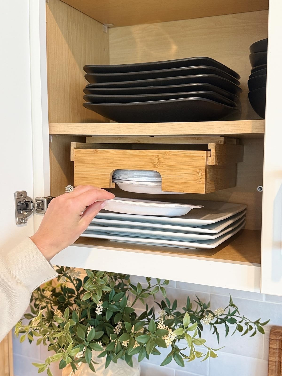 Make your kitchen more organized with this space-saving paper plate dispenser. Perfect for busy weeknights! #kitchenhacks #AmazonFinds

#LTKHome #LTKmomlife