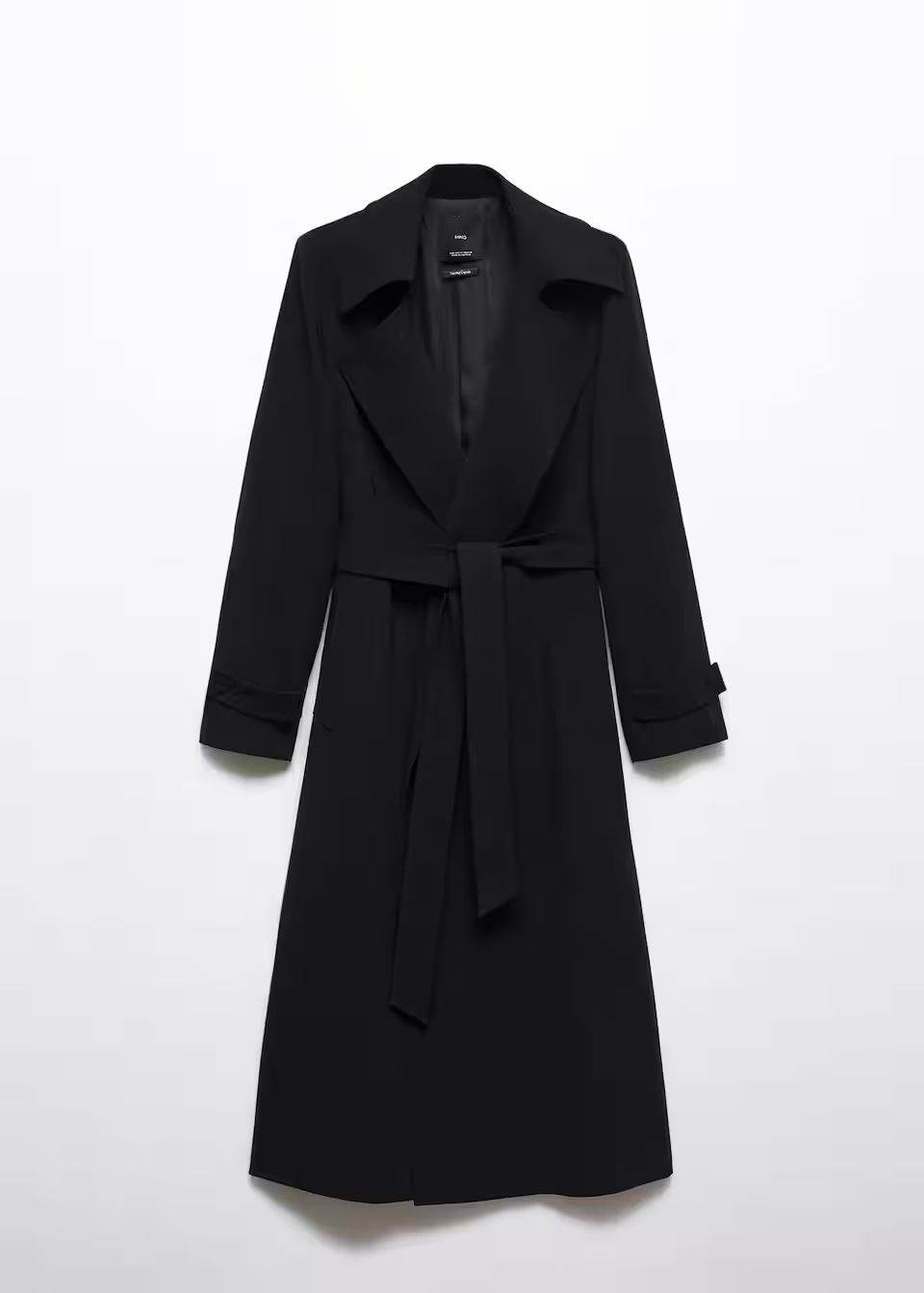 Oversized trench coat with tie -  Women | Mango USA | MANGO (US)