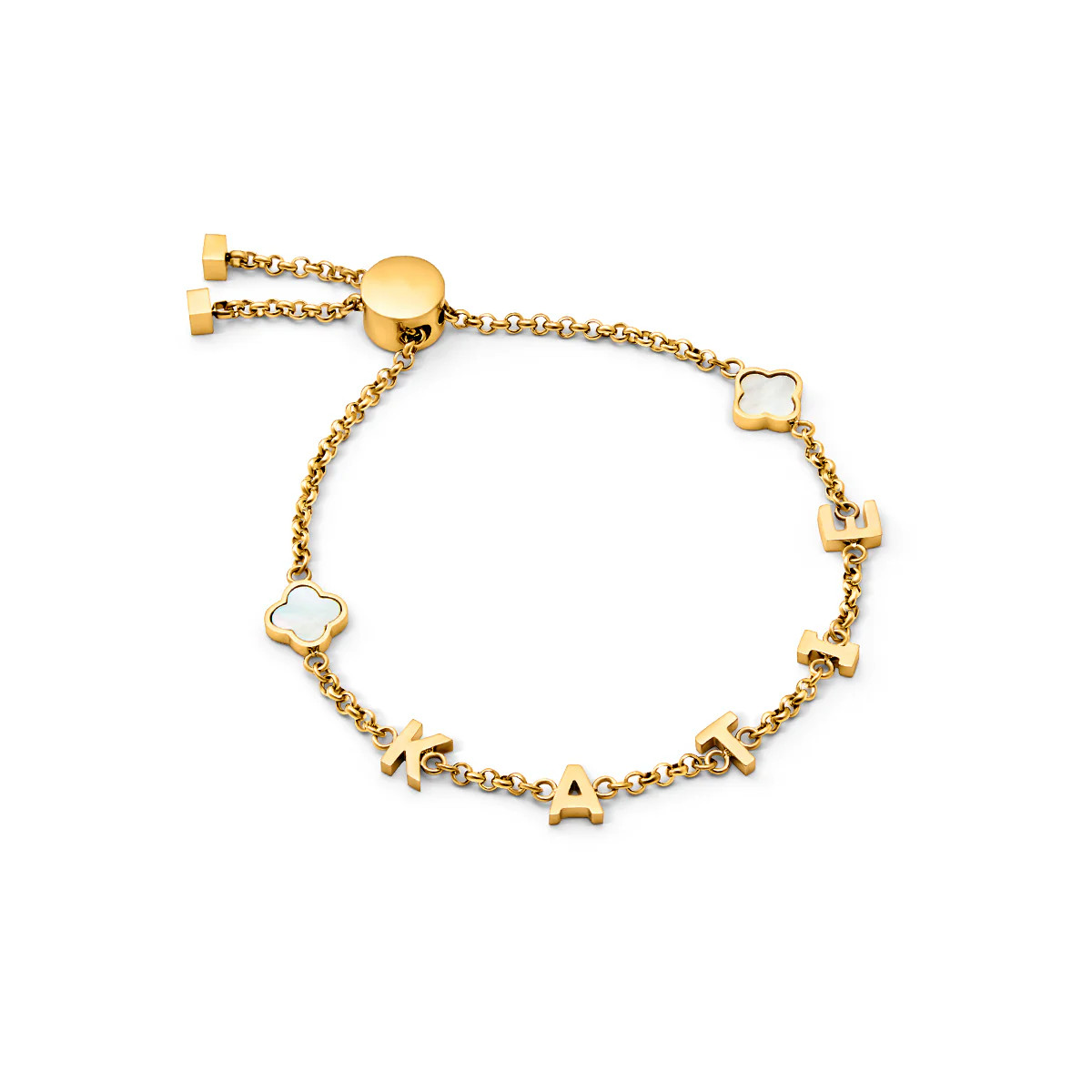 Made Mine Name Bracelet (Gold) | Abbott Lyon