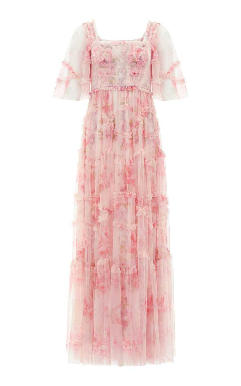 Ruby Bloom Draped Tulle Maxi Dress | Moda Operandi Global