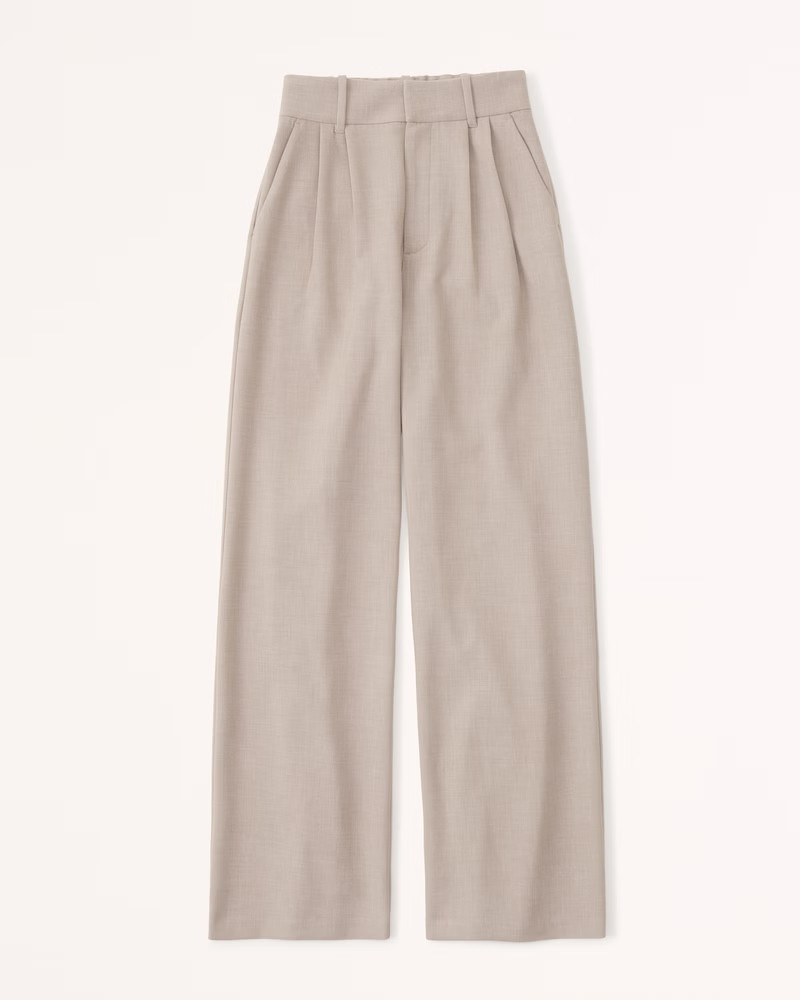 Tailored Wide Leg Pants | Abercrombie & Fitch (US)