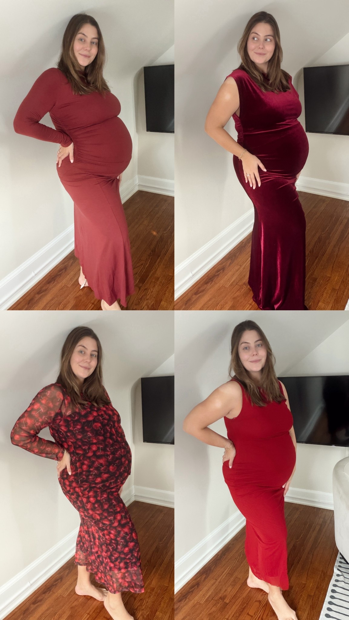 Help me decide what to wear to my sprinkle baby shower Valentine’s Day themed — wearing 1X in all except reformation one is XL - linked other options I ordered as well! 

#LTKValentine #LTKPlusSize #LTKBump