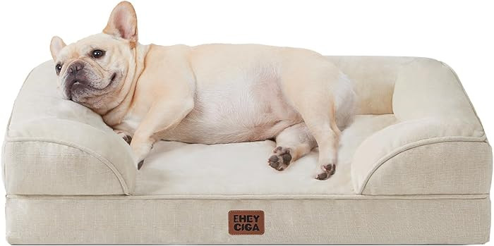 EHEYCIGA Orthopedic Dog Bed for Small Dogs, Waterproof Memory Foam Small Dog Beds with Sides, Non... | Amazon (US)