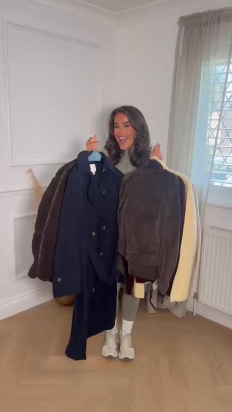 H&M haul, autumn, transitional outfit, jeans, teddy jacket, trench coat, suede trainers, knit trousers, cardigan, collared jumper, outfit ideas  

 #LTKuk #LTKautumn #LTKstyletip