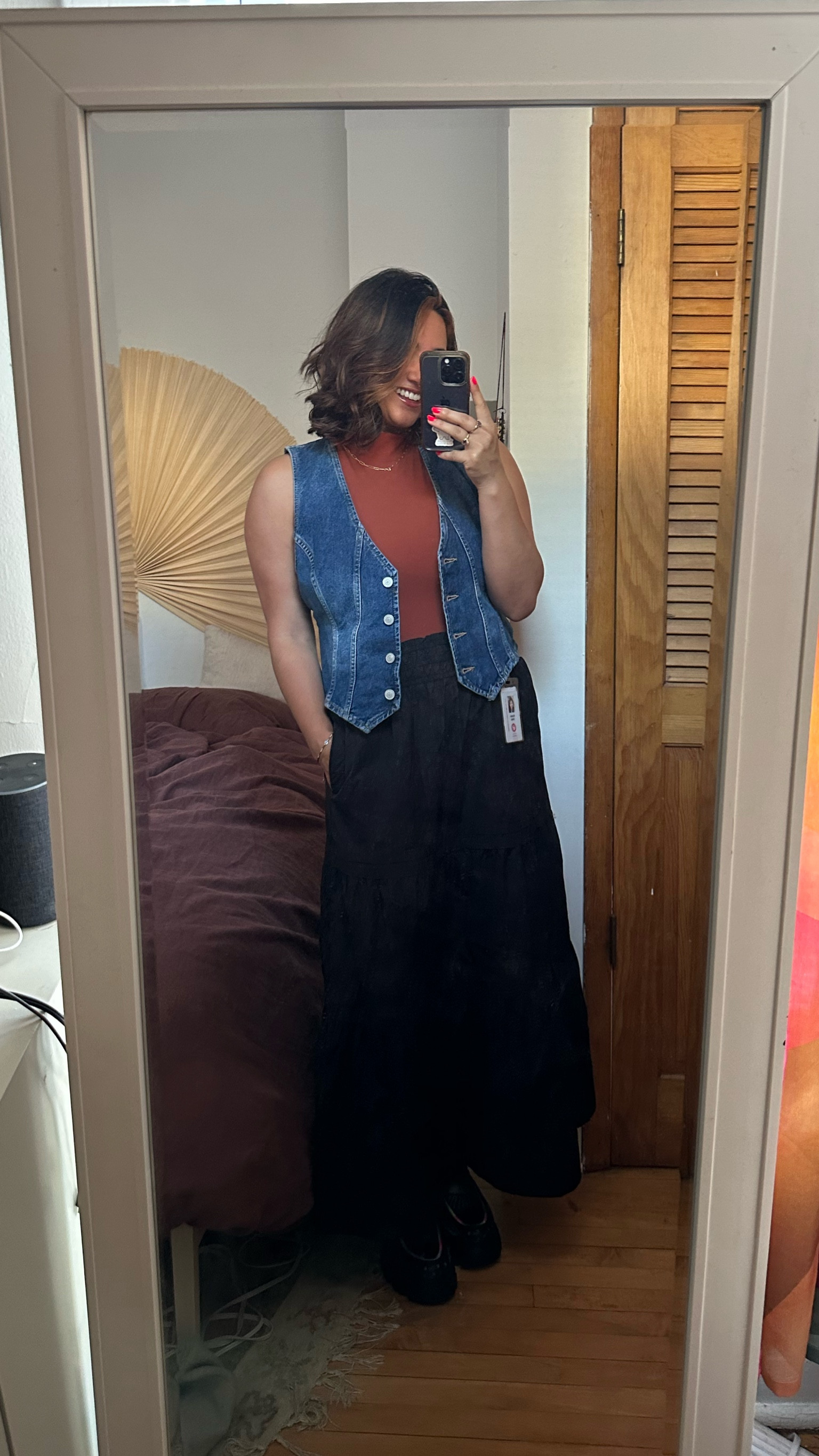 Smart casual outfit, office outfit, casual Friday, tiered maxi skirt, summer office outfitt

#LTKWorkwear #LTKMidsize #LTKStyleTip