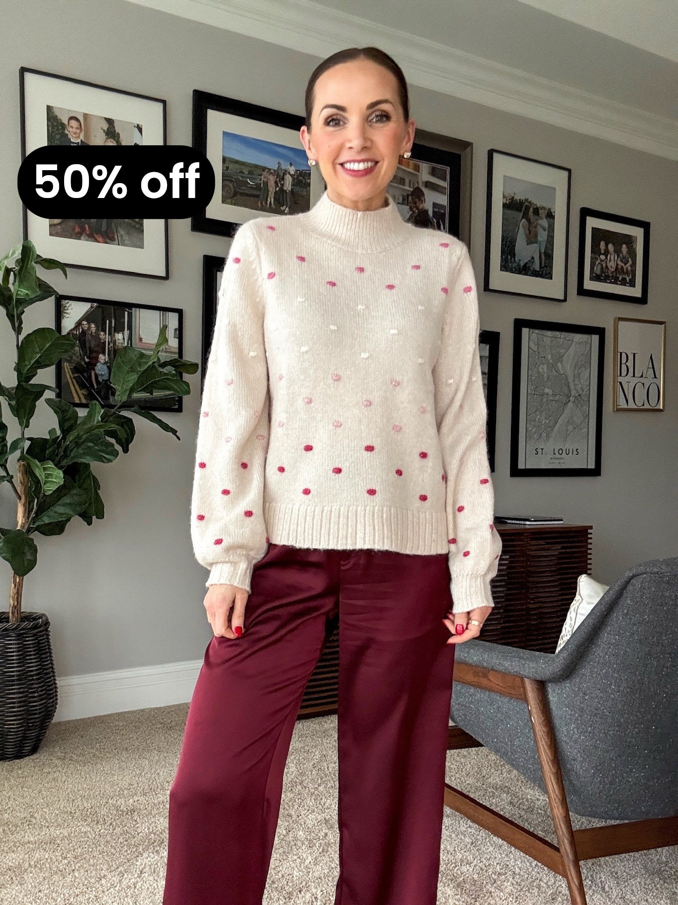 How cute is this @loft mock neck!? It’s 50% off today! 

#LTKFindsUnder50 #LTKSaleAlert